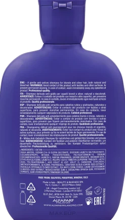 Mildes Anti-Gelbstich-Shampoo für natürliches und gebleichtes blondes und graues Haar