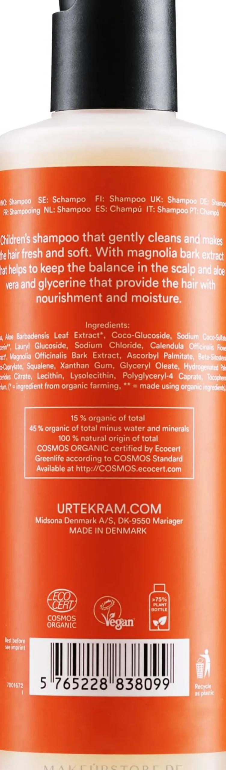 Mildes pflegendes Shampoo für Kinder mit Ringelblumenextrakt