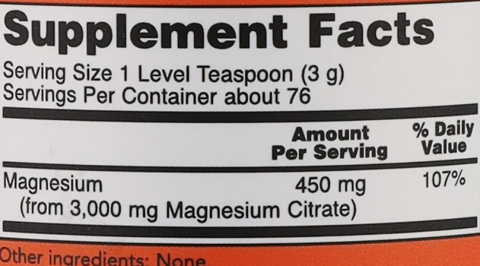 Mineralien Magnesiumcitrat, Pulver