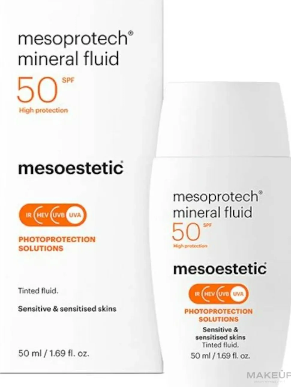 Mineralische getönte Flüssigkeit SPF 50+