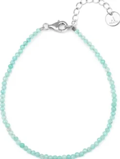 Mineralisches Armband mit Amazonit-Perlen