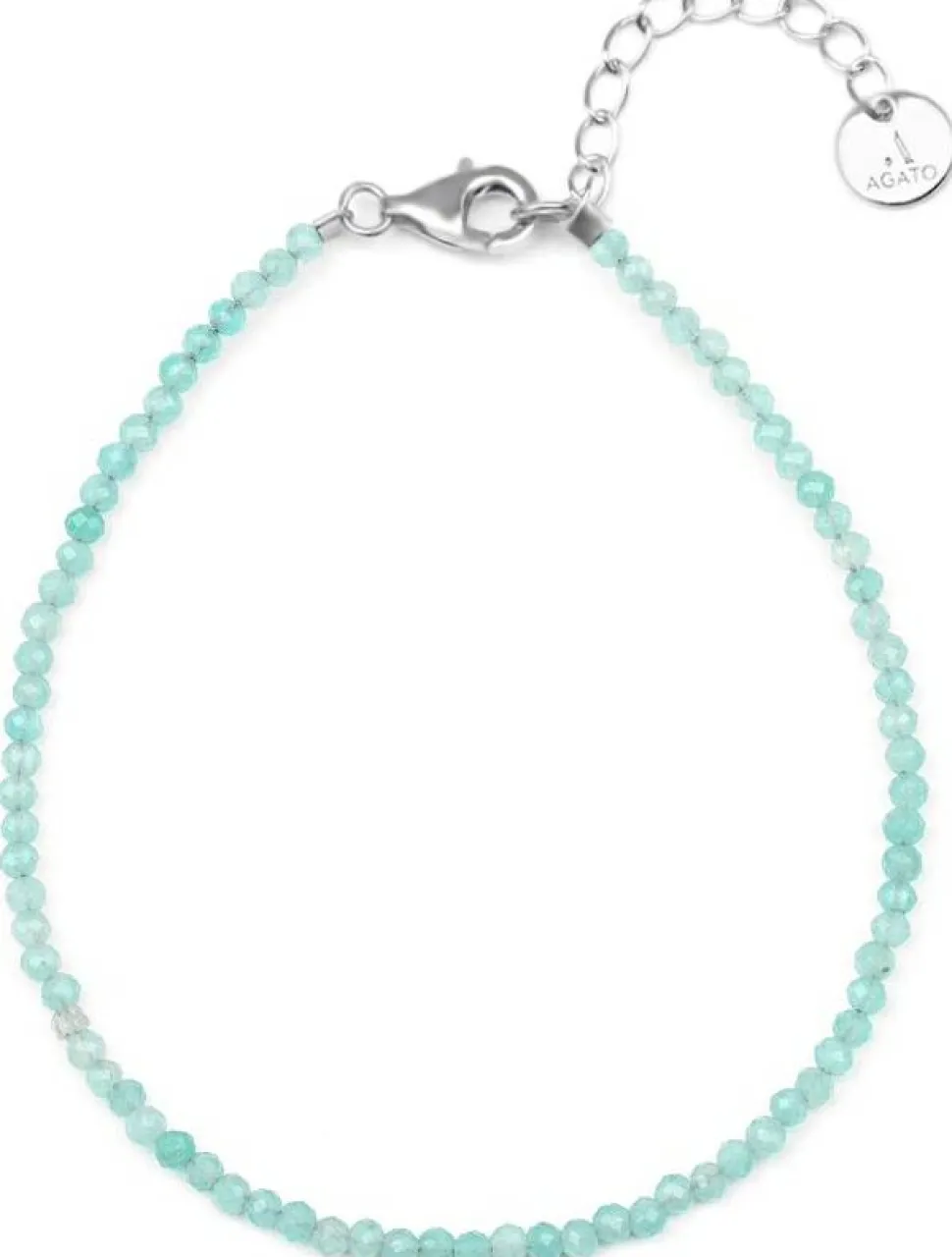 Mineralisches Armband mit Amazonit-Perlen