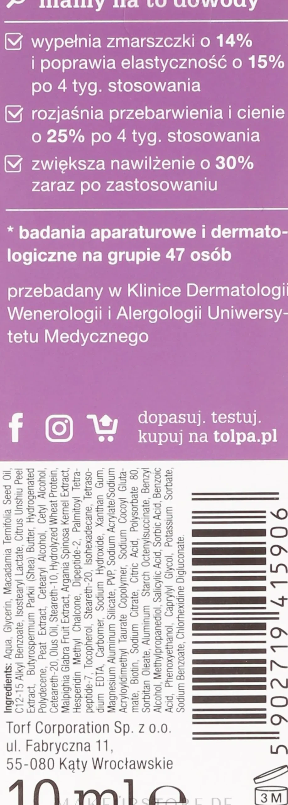 Modellierende Augencreme gegen Falten und dunkle Ringe 50+