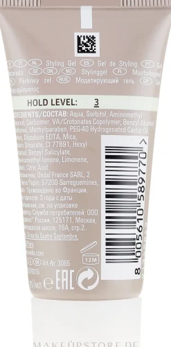 Modellierendes Haargel mit UV-Schutz