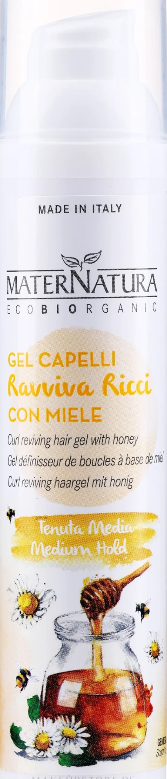 Modellierendes Haargel-Fluid für lockiges Haar mit Honig