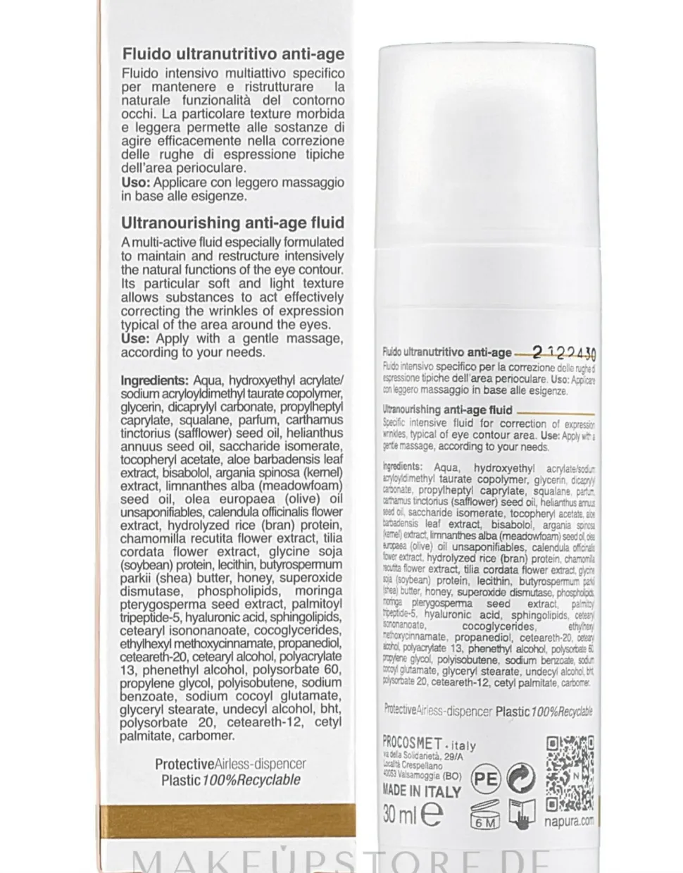 Multiaktives Fluid für die Haut um die Augen