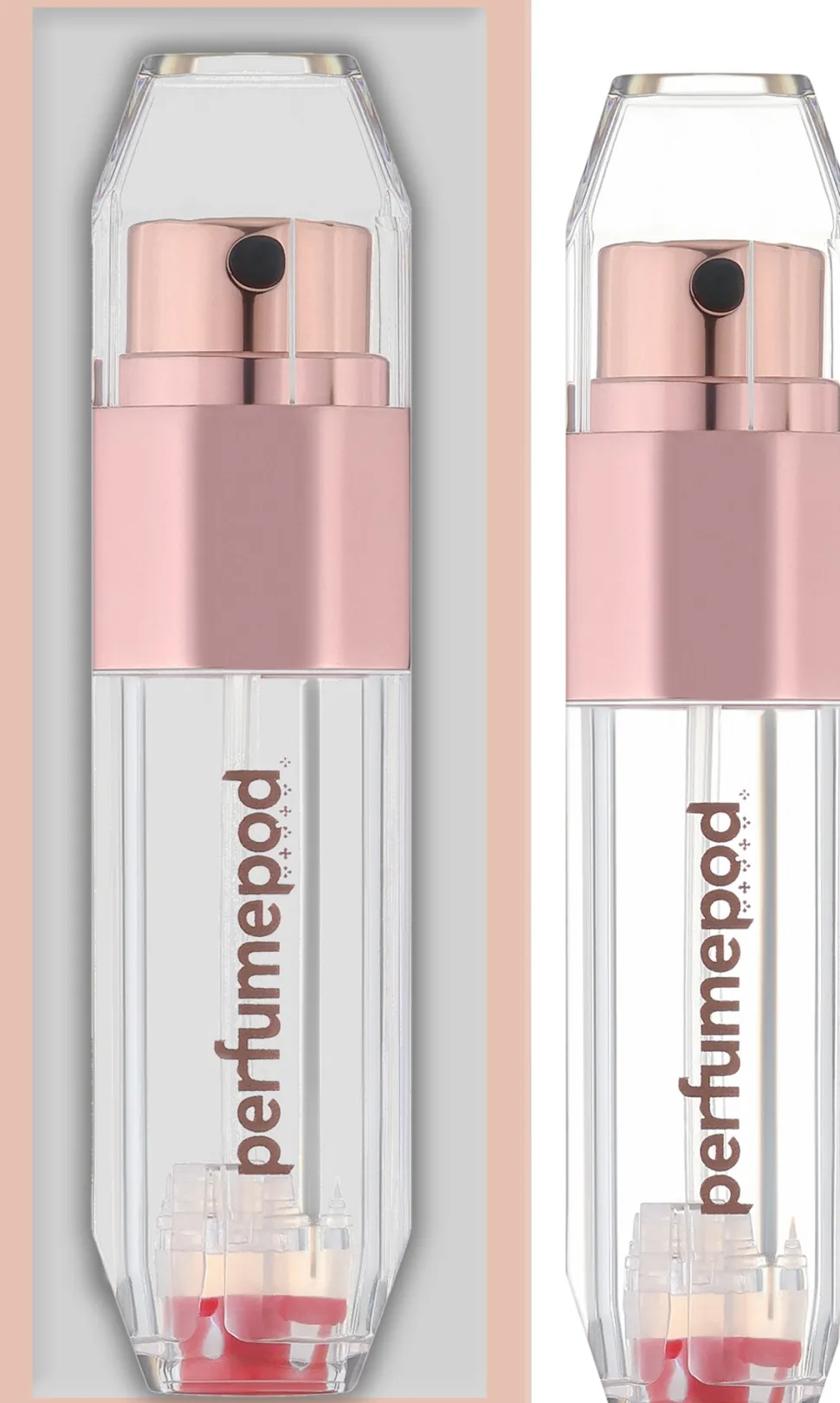 Nachfüllbarer Parfümzerstäuber transparent-Rosegold