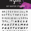 Nagelaufkleber Alphabet