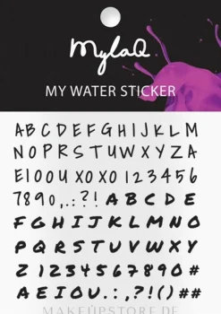 Nagelaufkleber Alphabet