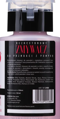 Nagellackentferner mit Pumpkopf Erdbeere acetonfrei