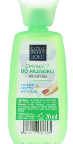 Nagellackentferner mit Weintrauben