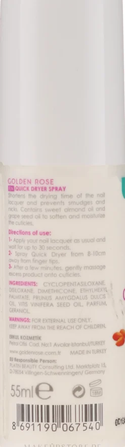 Nagellacktrockner-Spray