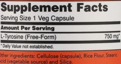 Nahrungsergänzungsmittel Aminosäure L-Tyrosin 750 mg