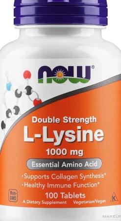 Nahrungsergänzungsmittel Aminosäure L-Lysin 1000 mg in Tablettenform