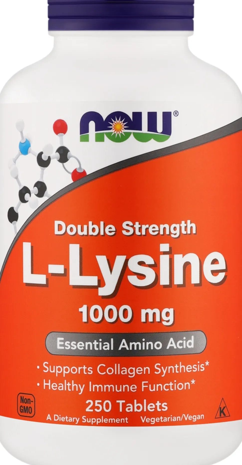 Nahrungsergänzungsmittel Aminosäure L-Lysin 1000 mg in Tablettenform