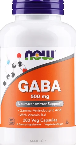 Nahrungsergänzungsmittel GABA-Aminosäure mit Vitamin B6 500 mg