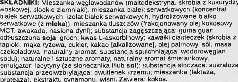 Nahrungsergänzungsmittel Gainer
