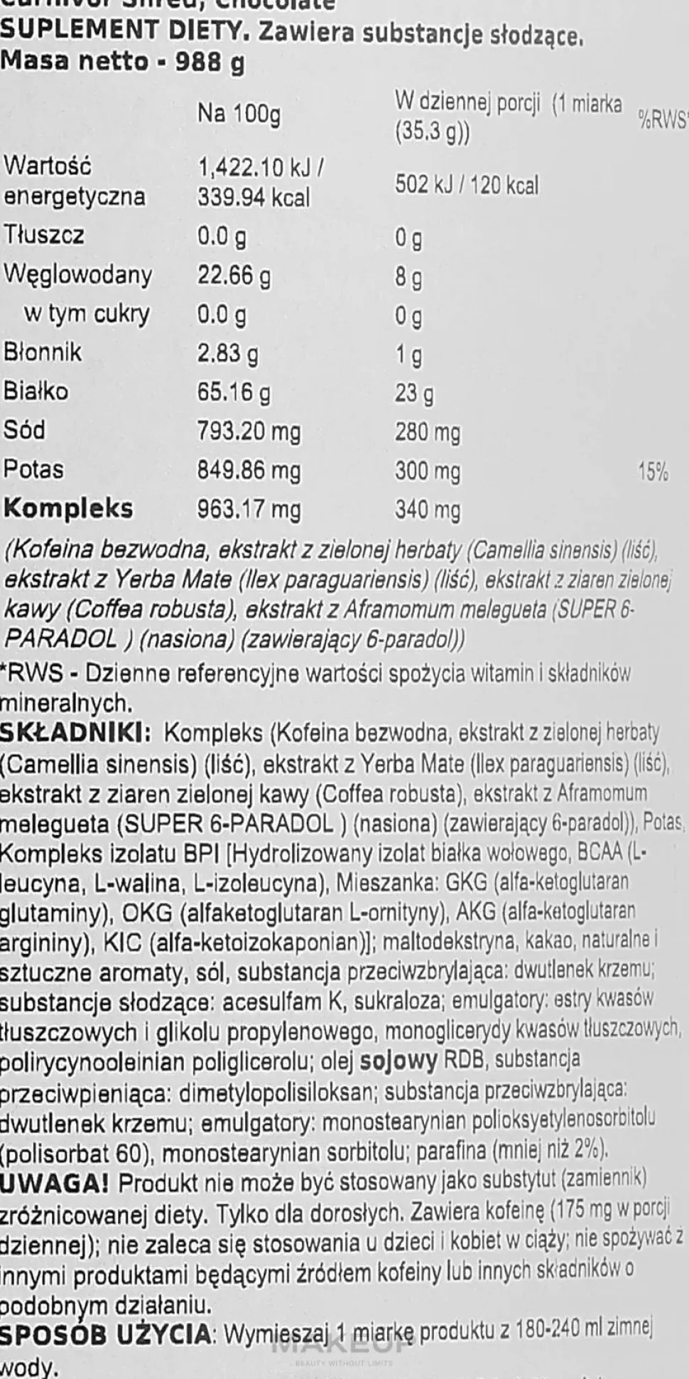 Nahrungsergänzungsmittel Hydrolysiertes Protein