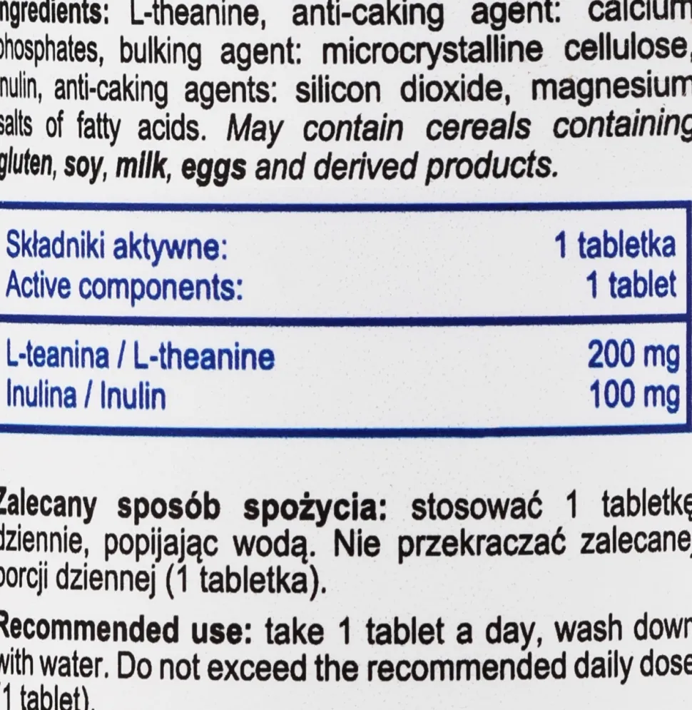 Nahrungsergänzungsmittel L-Theanin