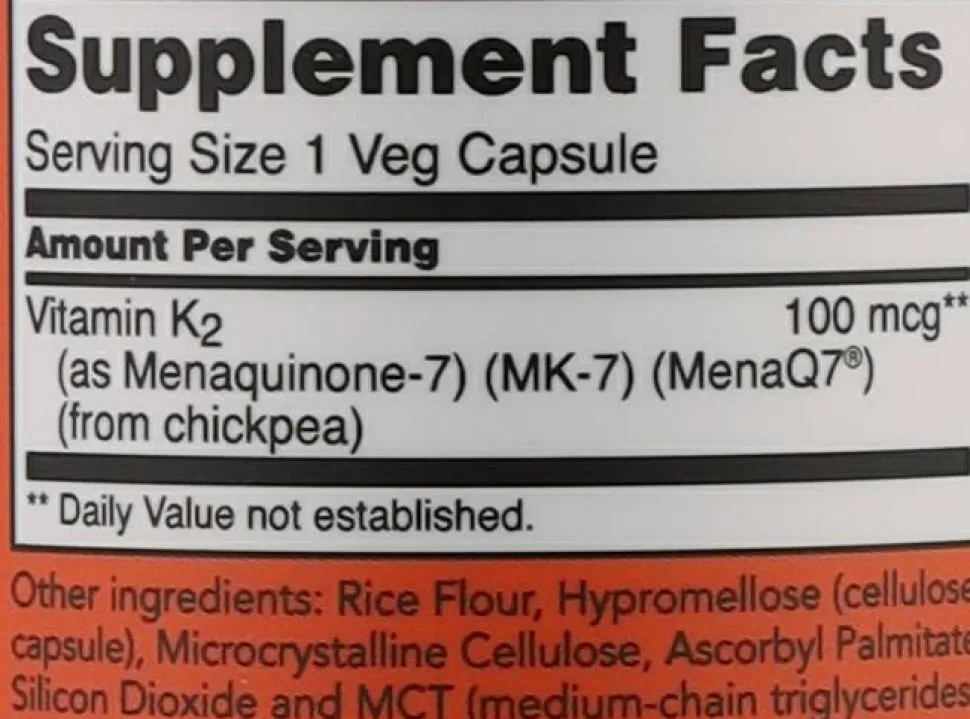 Nahrungsergänzungsmittel MK-7 Vitamin K2 für gesunde Knochen 100 µg