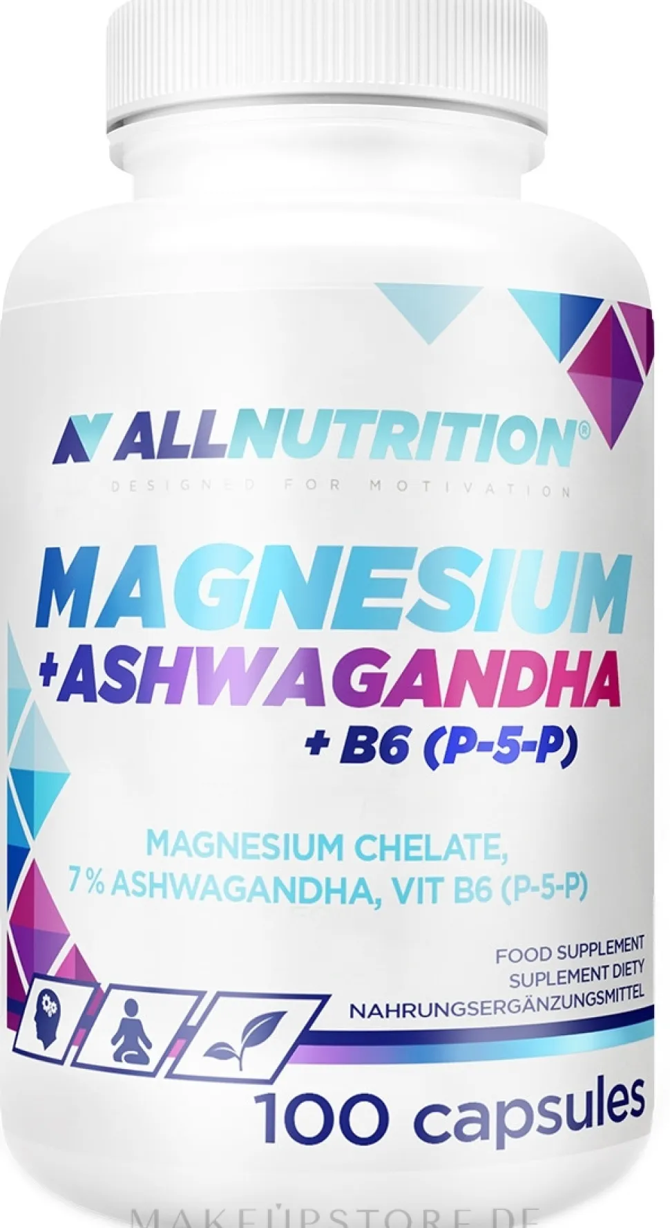Nahrungsergänzungsmittel Magnesium+Ashwagandha+Vitamin B6
