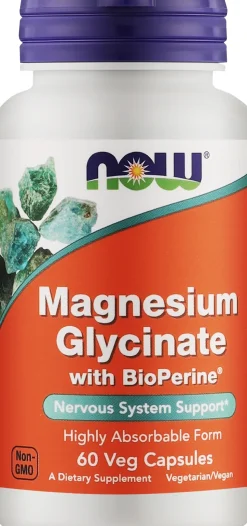 Nahrungsergänzungsmittel ‚Magnesiumglycinat‘ mit Bioperin, Kapseln