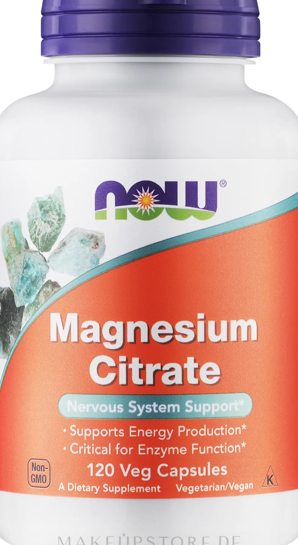 Nahrungsergänzungsmittel Magnesiumcitrat für gesundes Nervensystem in Kapselform