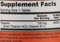 Nahrungsergänzungsmittel Vitamin B1 100 mg