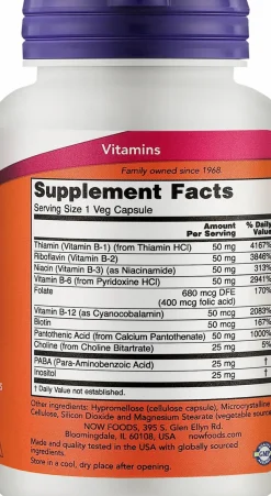 Nahrungsergänzungsmittel Vitamine B-50 in Kapseln