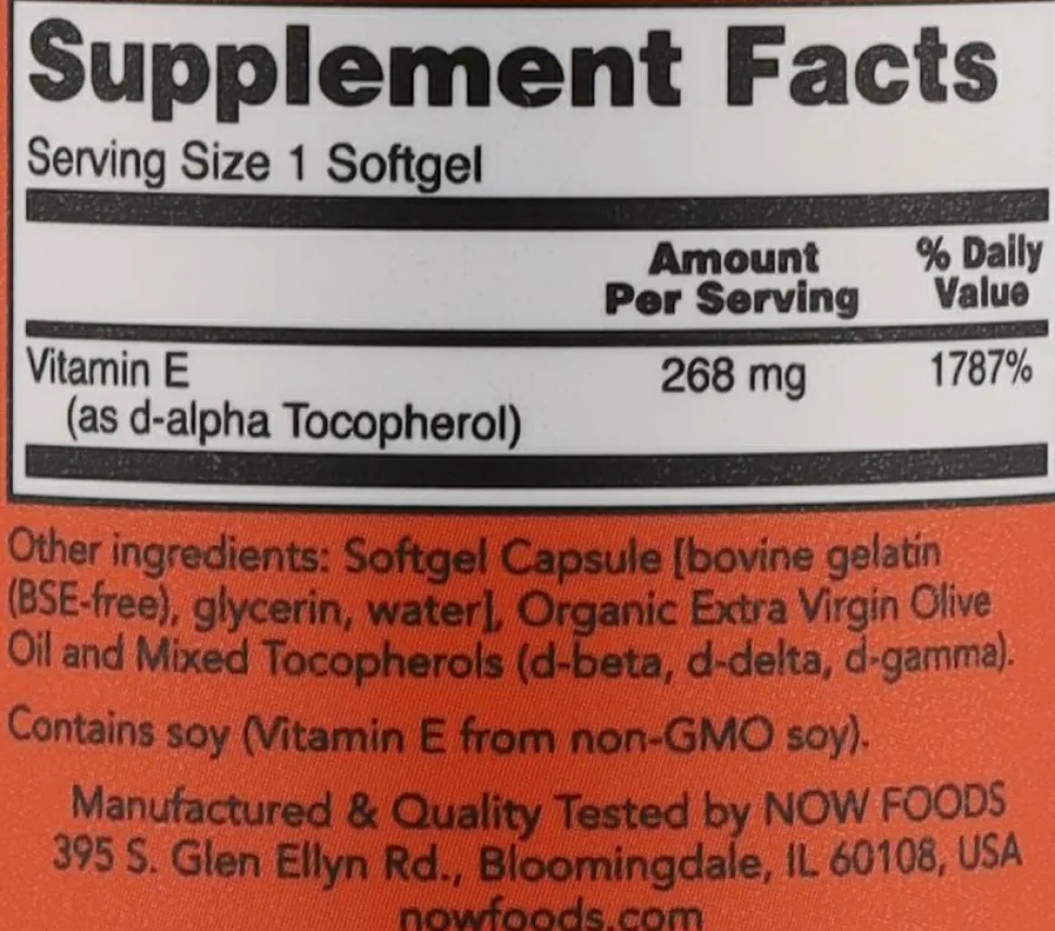 Nahrungsergänzungsmittel Vitamin E-400 100 Kapseln