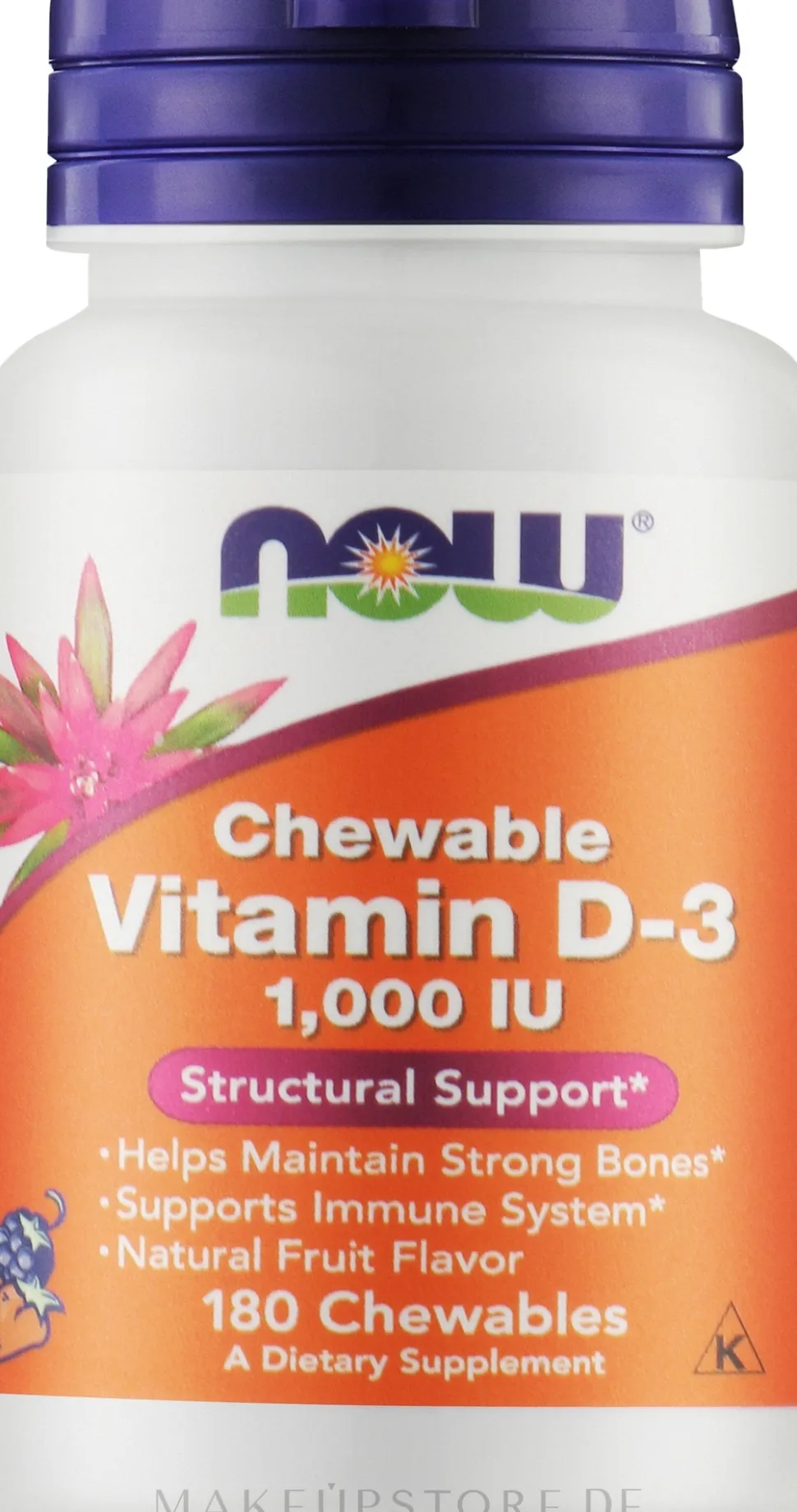 Nahrungsergänzungsmittel Vitamin D-3 Fruchtgeschmack