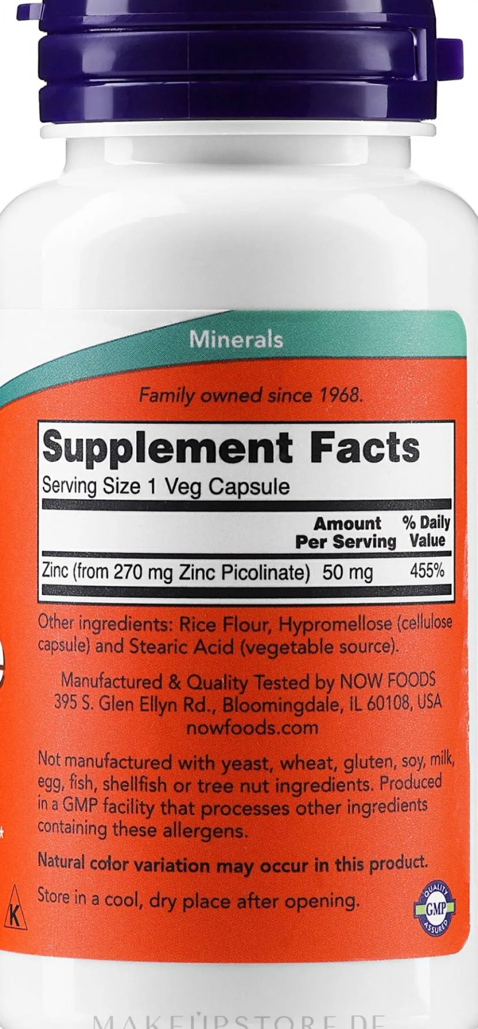 Nahrungsergänzungsmittel Zinkpicolinat 50 mg