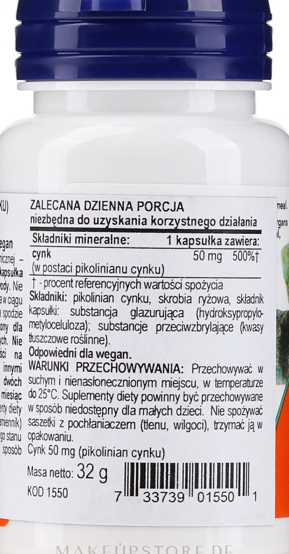 Nahrungsergänzungsmittel Zinkpicolinat 50 mg