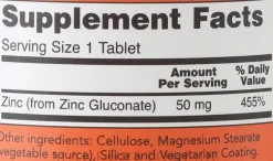 Nahrungsergänzungsmittel Zink 50 mg 250 Tabletten