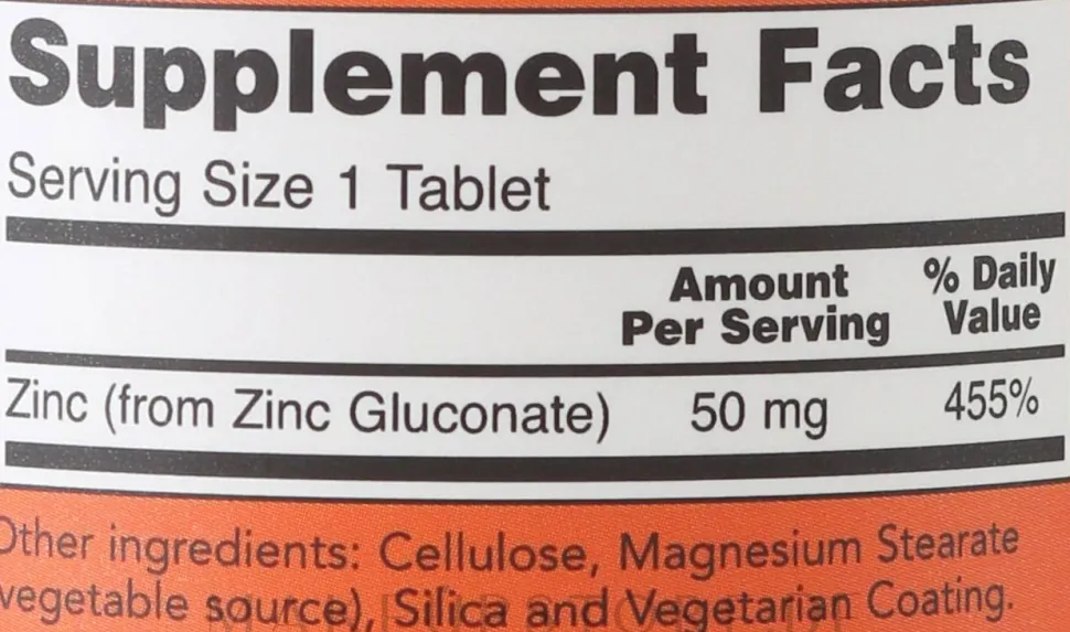 Nahrungsergänzungsmittel Zink 50 mg 250 Tabletten
