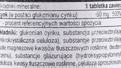 Nahrungsergänzungsmittel Zink 50 mg 100 Tabletten