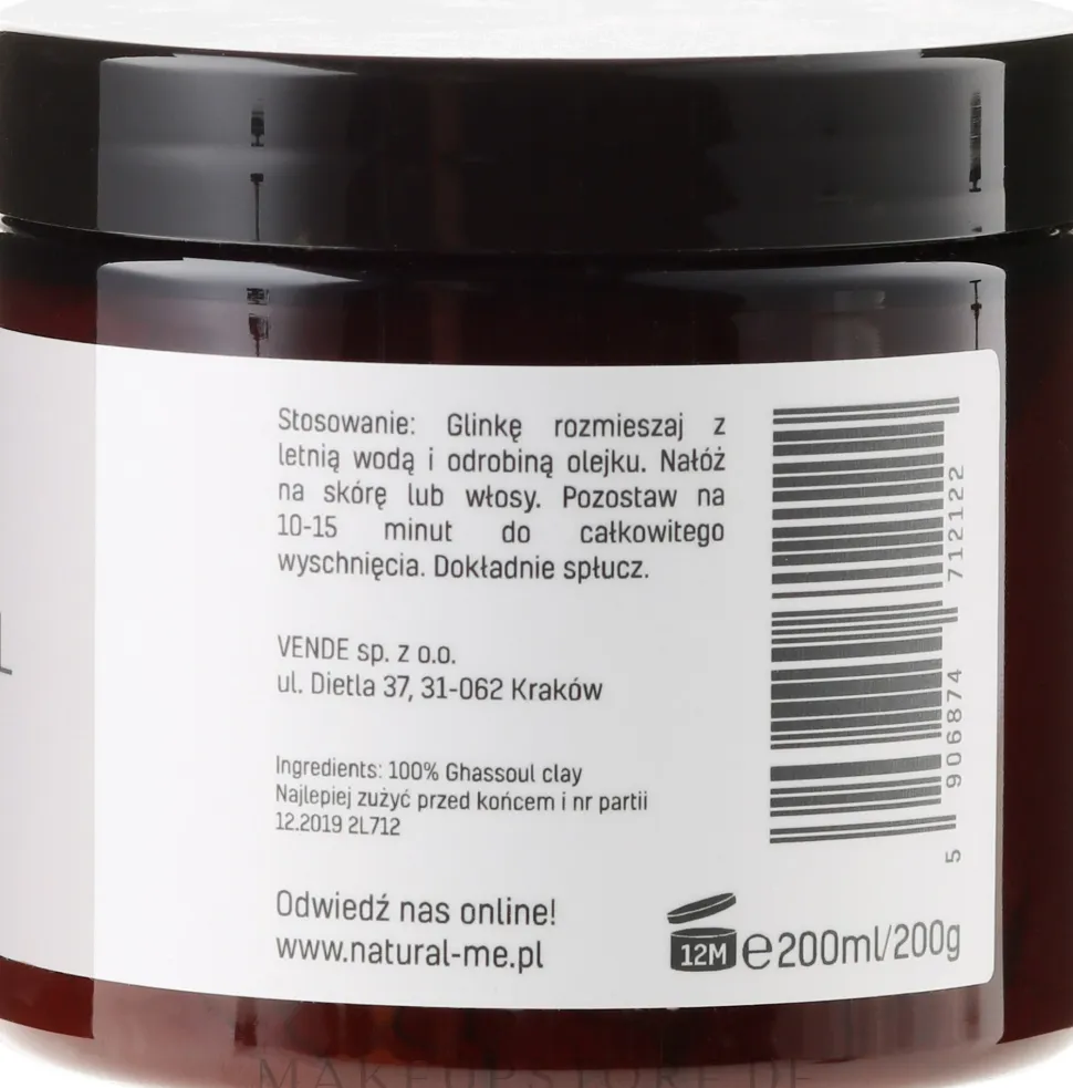 Natürliche marokkanische Ghassoul-Lavaerde für Gesicht, Körper und Haare
