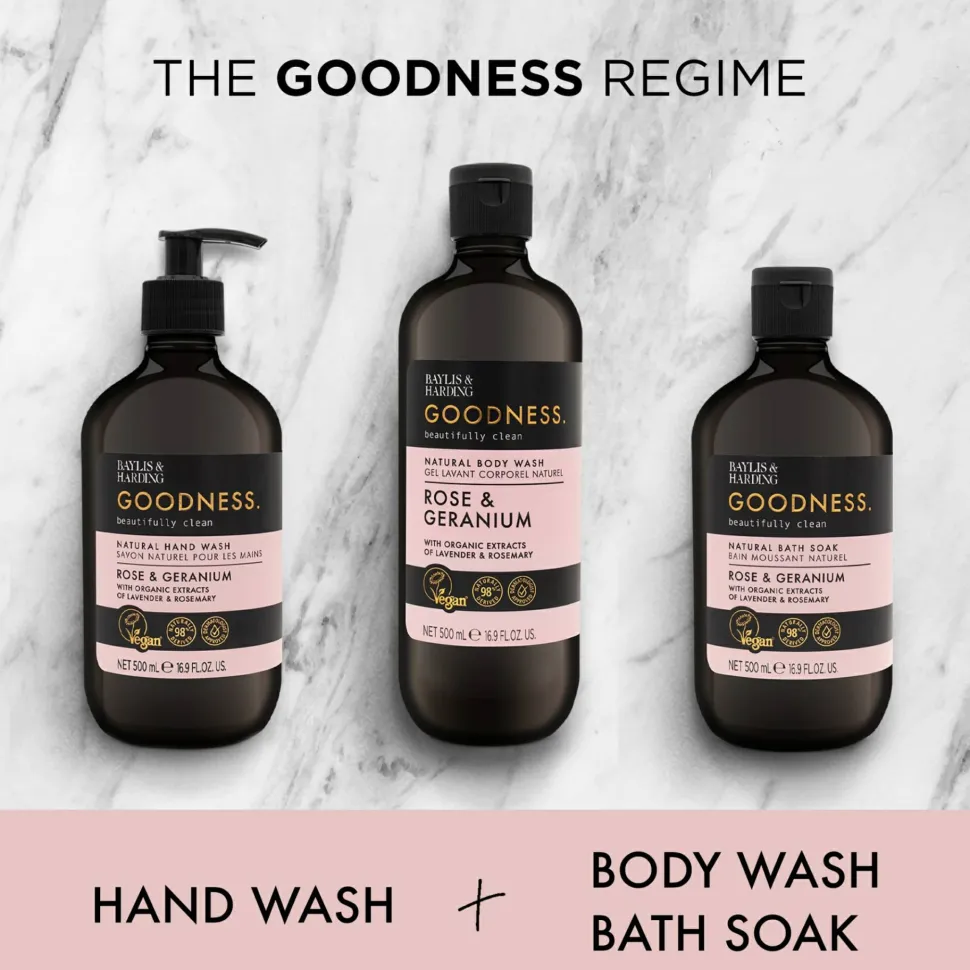 Natürlicher Badeschaum Rose & Geranium