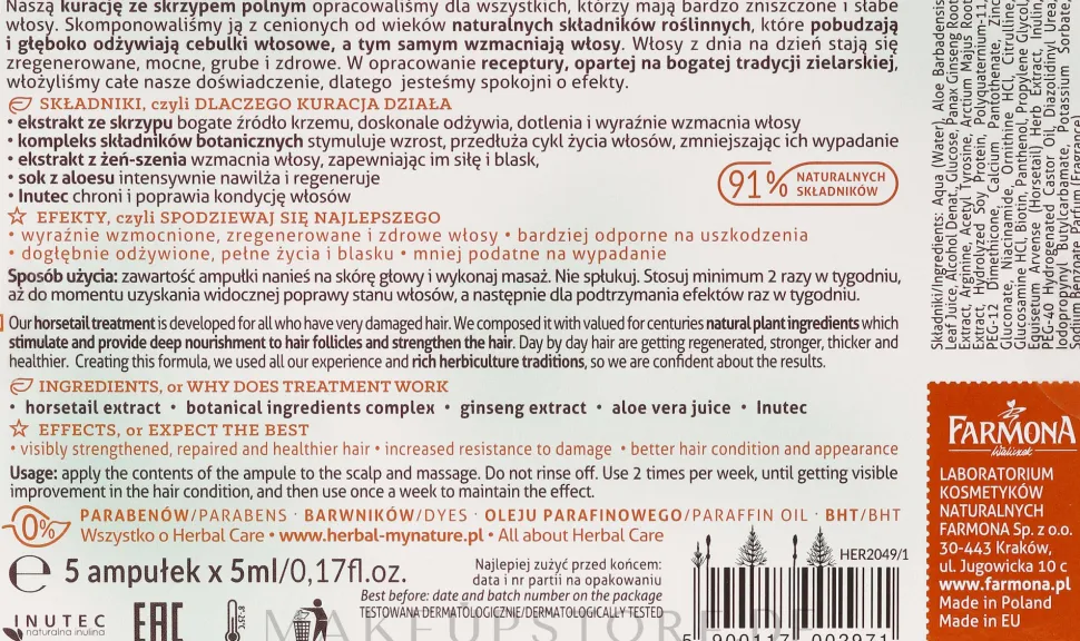 Nährampullen gegen Haarausfall zur Stimulierung des Haarwuchses