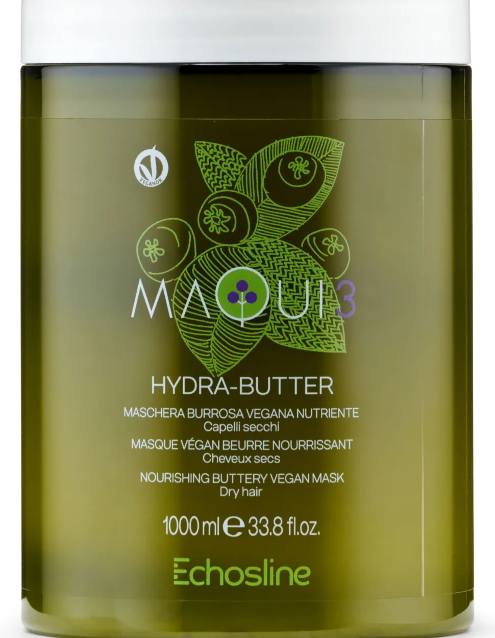 Nährende butterige Vegan-Maske für trockenes Haar