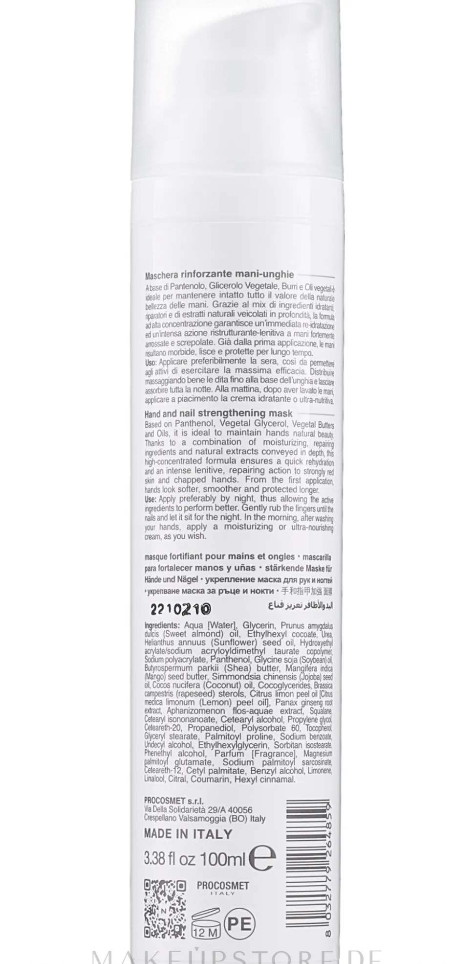 Nährende und straffende Handmaske