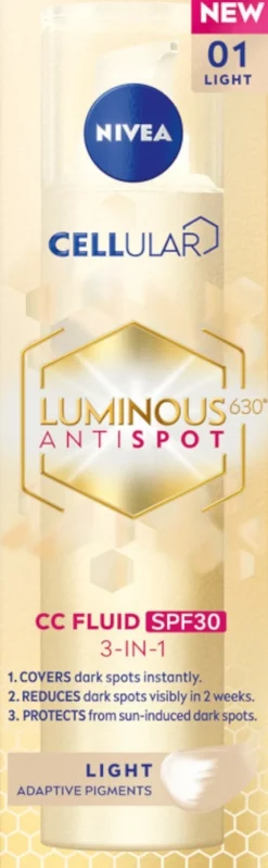 NIVEA Luminous 630 CC Fluid SPF30 3in1