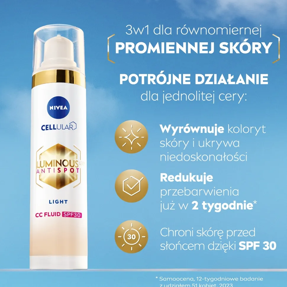 NIVEA Luminous 630 CC Fluid SPF30 3in1