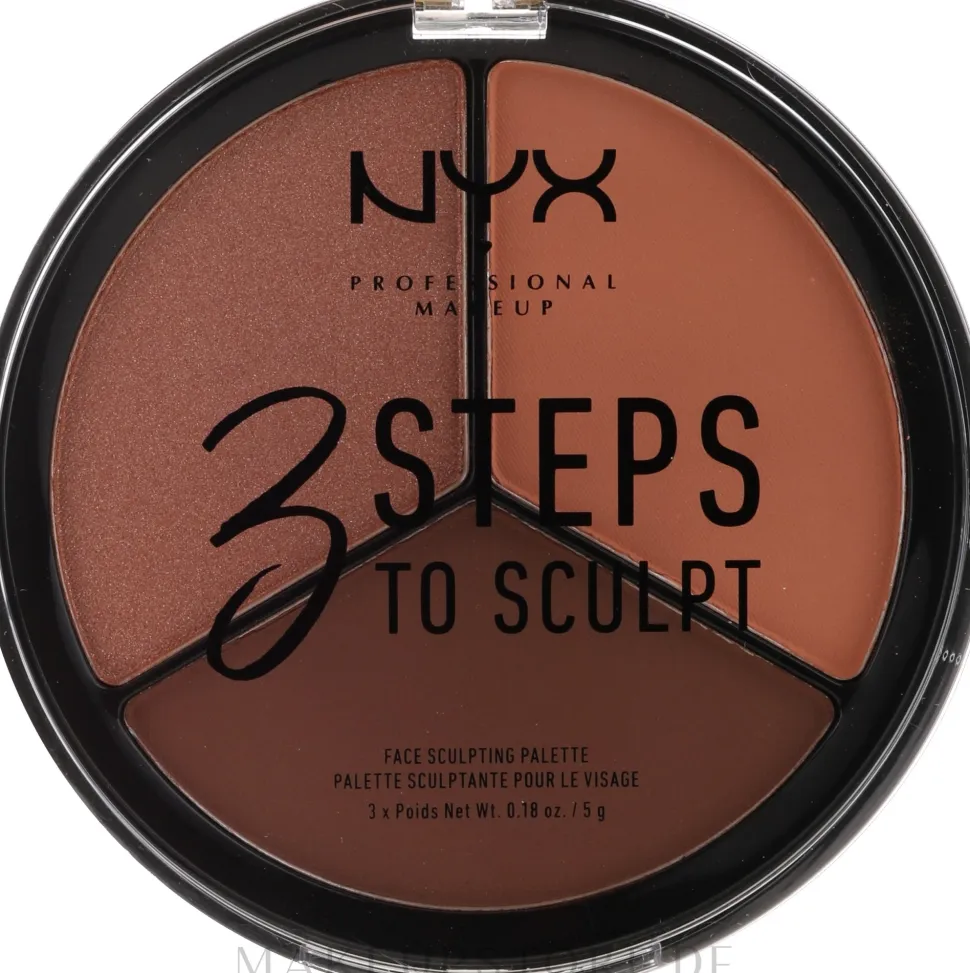 NYX Professional Makeup 3 Steps To Sculpting Palette