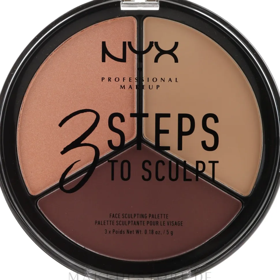 NYX Professional Makeup 3 Steps To Sculpting Palette
