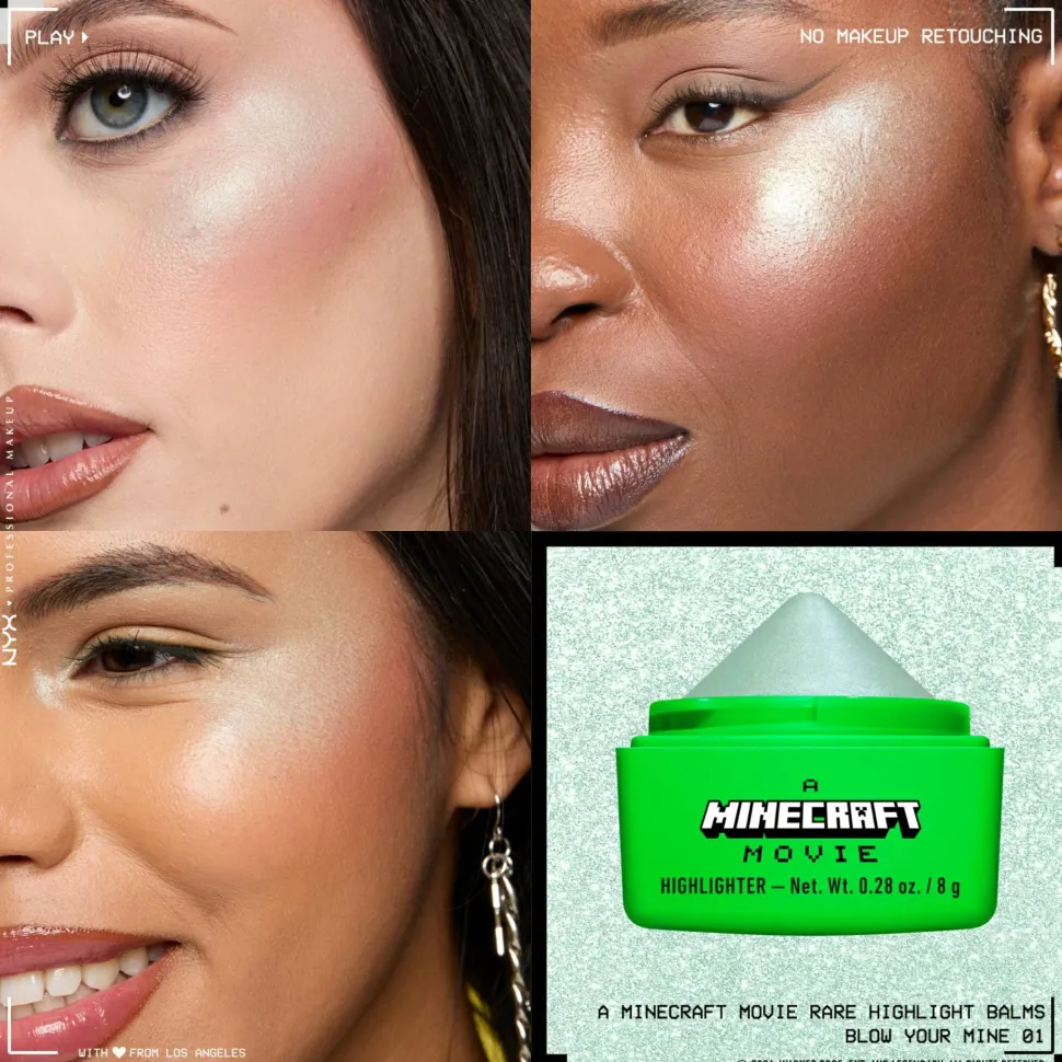 NYX Professional Makeup A Minecraft Movie Rare Highlight Balms