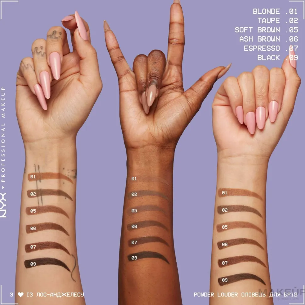NYX Professional Makeup Powder Louder Eyebrow Pencil
