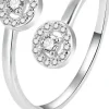 Offener Silberring mit Zirkonia