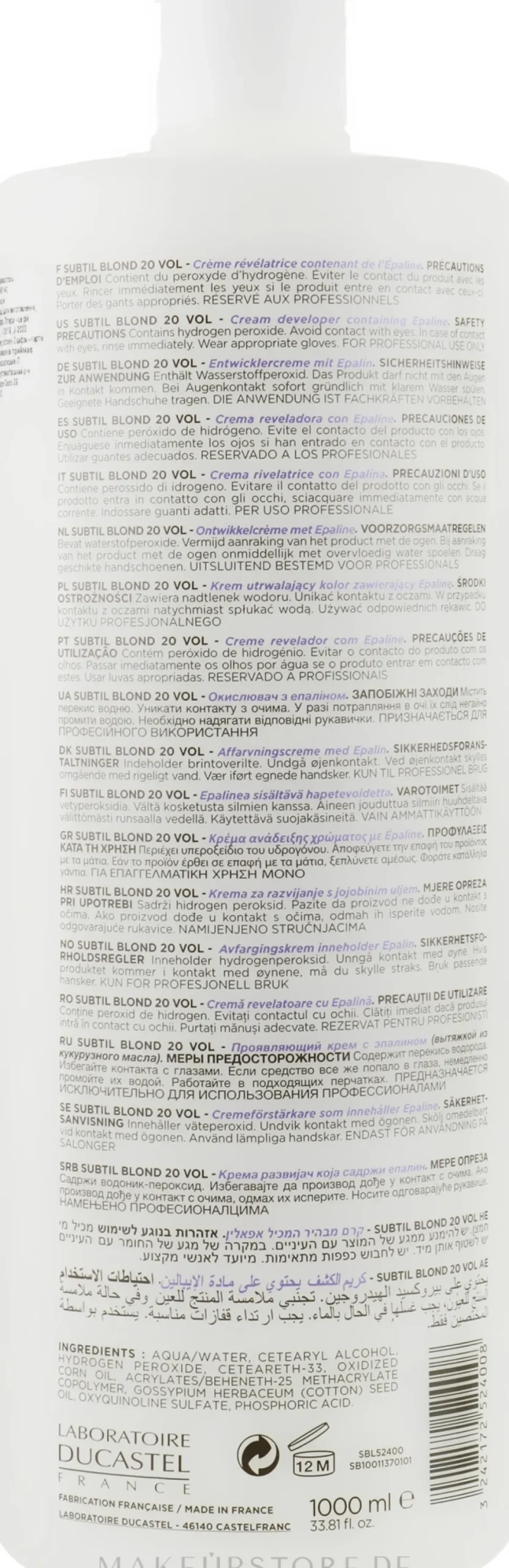 Oxidationsmittel mit angenehmem Geruch 6%