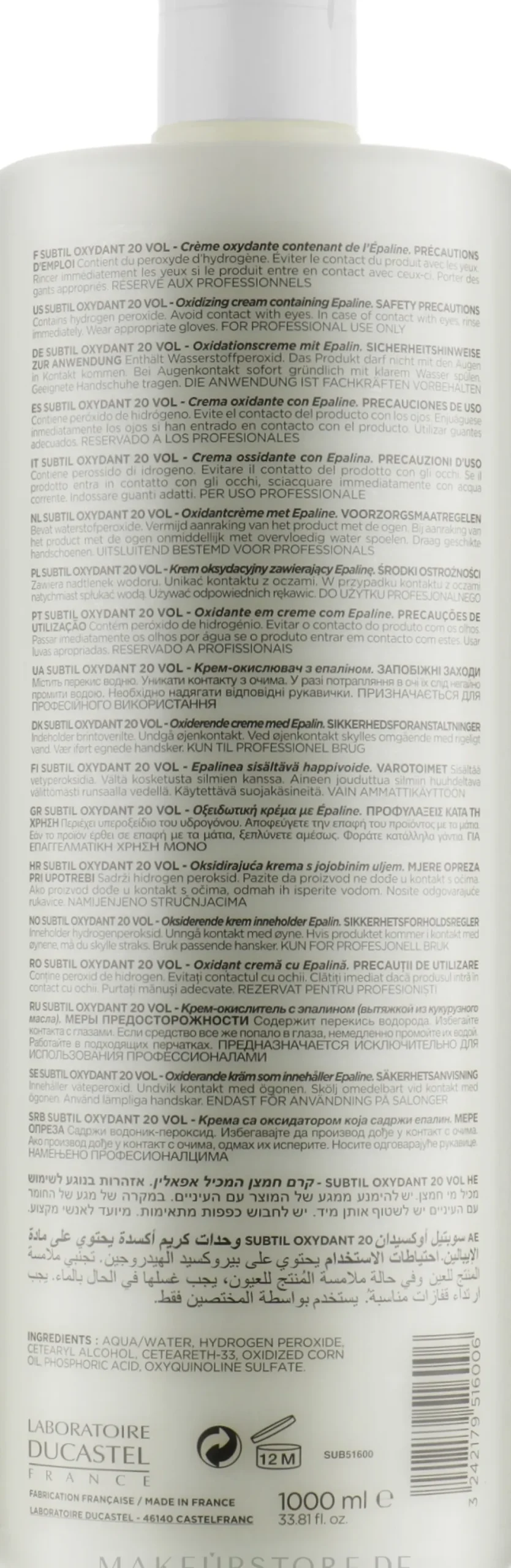 Oxidationsmittel Subtil OXY 6%